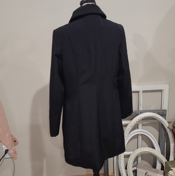 Anne Klein Women's Size M. Black Coat polished work career casual everyday - Picture 4 of 12